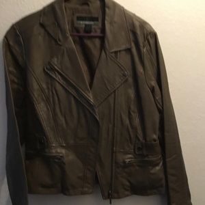 By Bernardo faux leather jacket, size L brown
